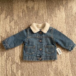 ✨NWT✨Baby Denim Jacket with Sherpa Collar